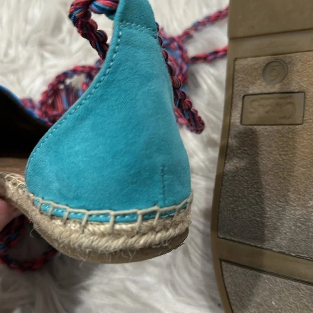 Sam Edelman Circus Lace up Lenora Espadrille Flats